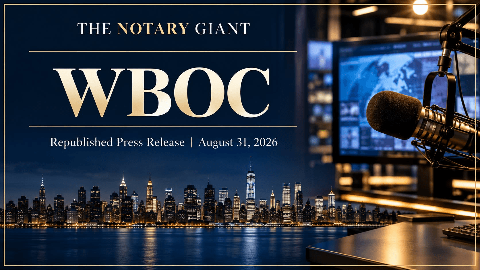 WBOC republished press release, August 31, 2026